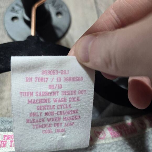 Victoria's Secret PINK Grey Embellished Washington Commanders Redskins Y2K Bling - Picture 7 of 7